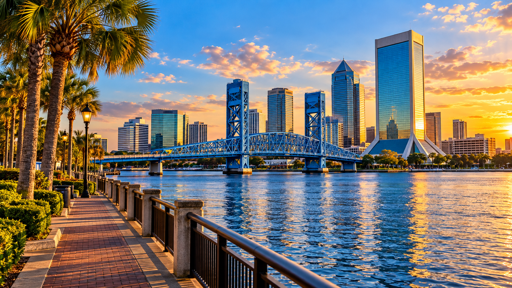 Jacksonville, Flórida, ao pôr do sol