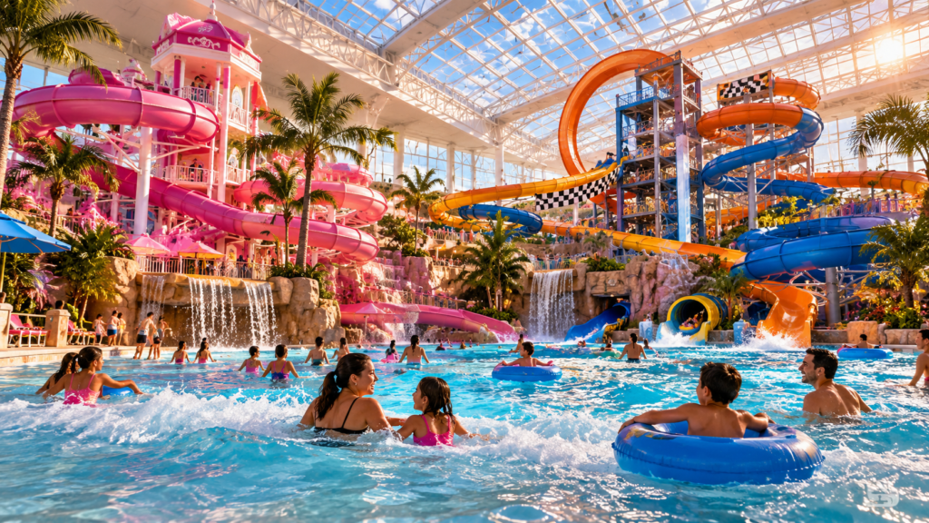 Parque aquático da Mattel com atrações inspiradas em Barbie e Hot Wheels